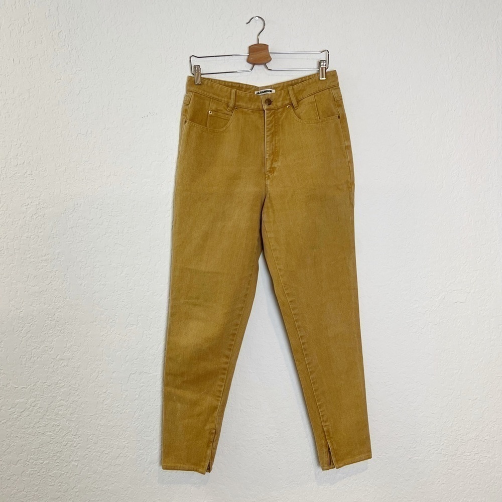 Jil Sander Vintage High Waist Split-hem Jeans